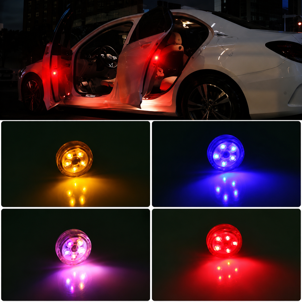 Car Door Opening Warning Lights | Wireless