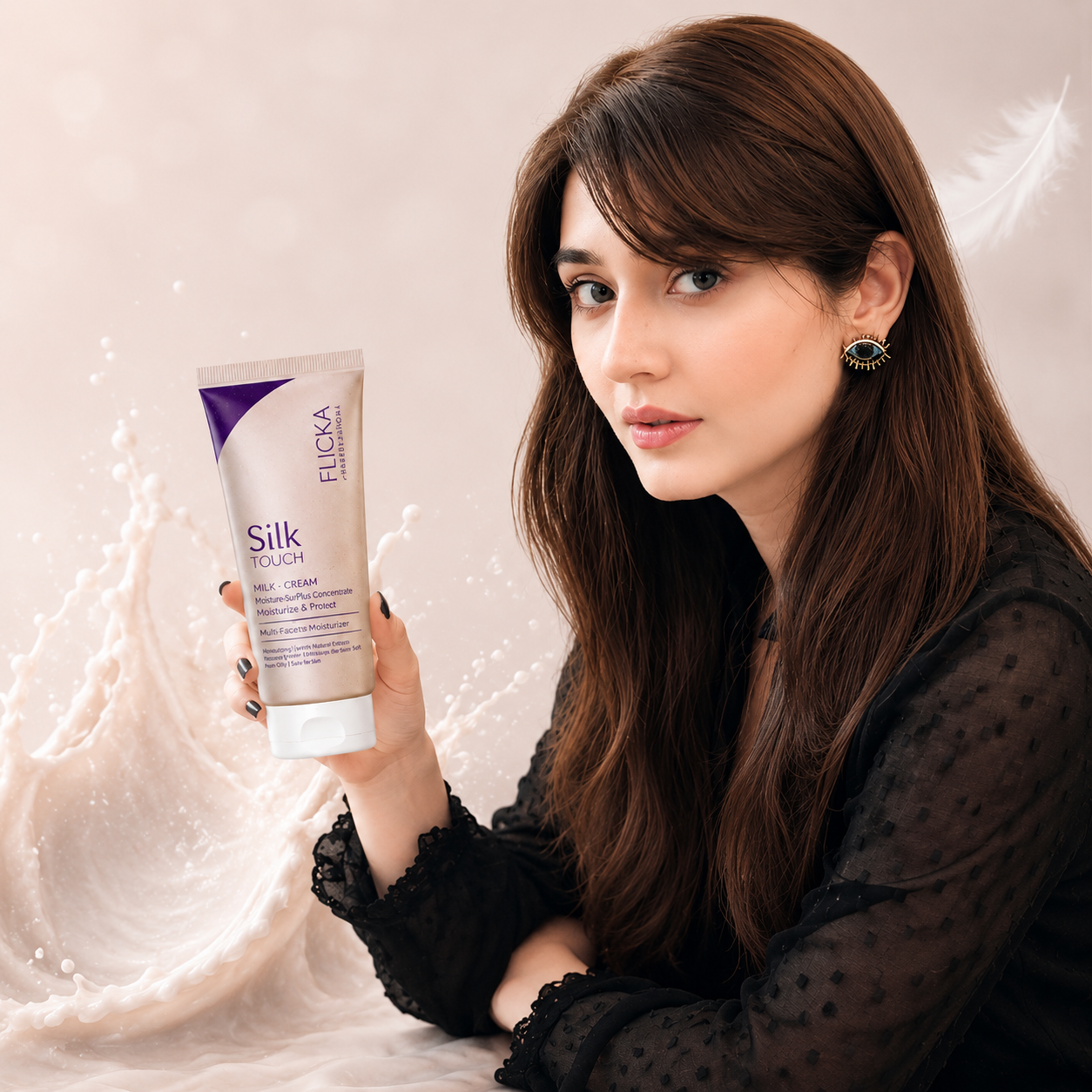 Flicka Silk Touch 3-in-1 Primer Moisturizer with SPF | Pore Blurring | Flicka Cosmetics
