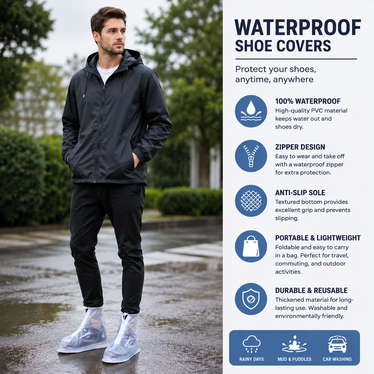 Waterproof  Shoe Covers  ( Pairs )