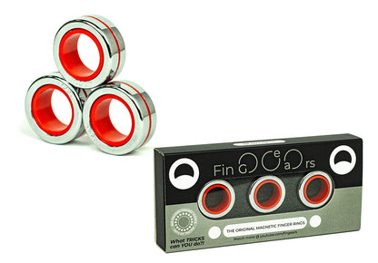 Fingears M-19mm Silver-Red Set |  Fidget Player