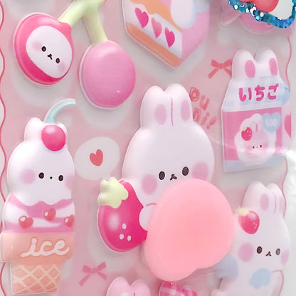 Mochi Mochi Puffy Stickers - Squishy Edition