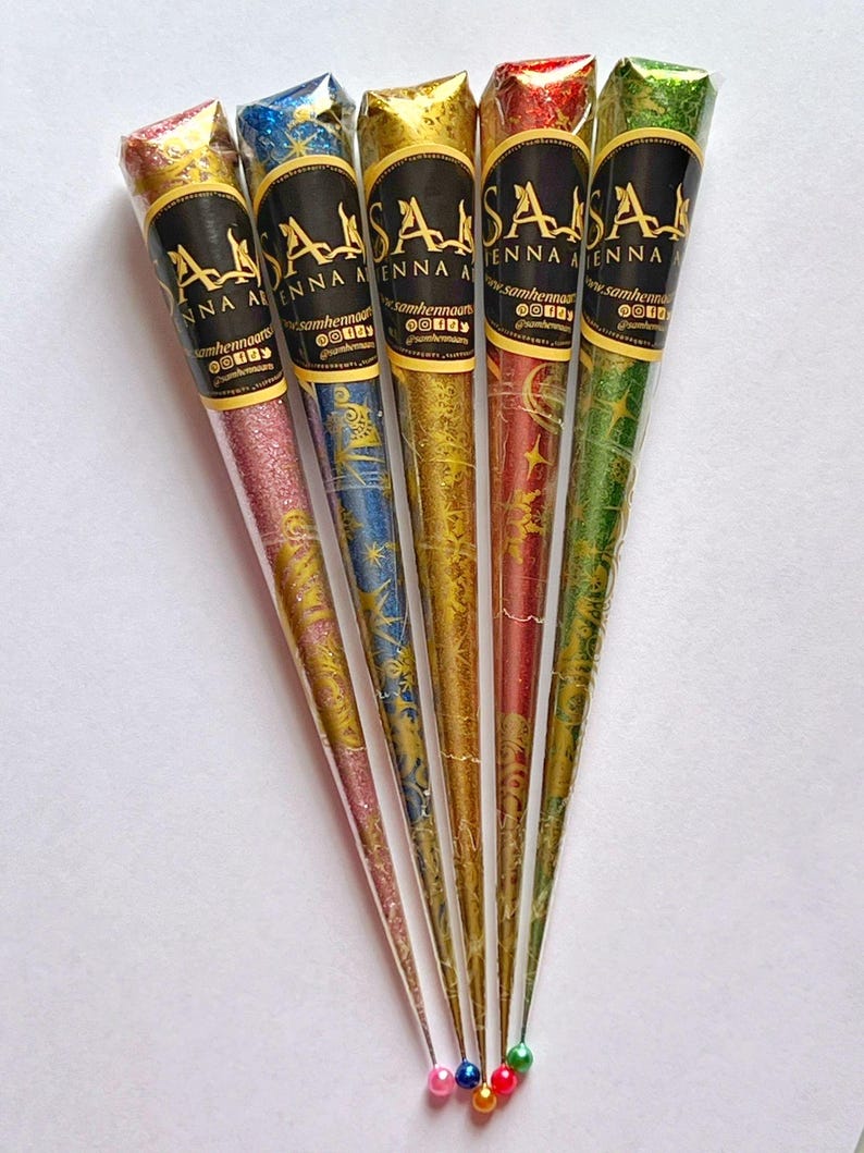 Pack of 3 Glitter Henna |  Enhance the Eid Festive